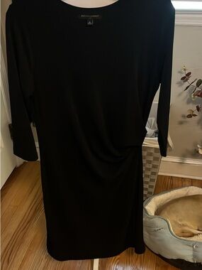Banana Republic Black Long Sleeve Sheath Dress